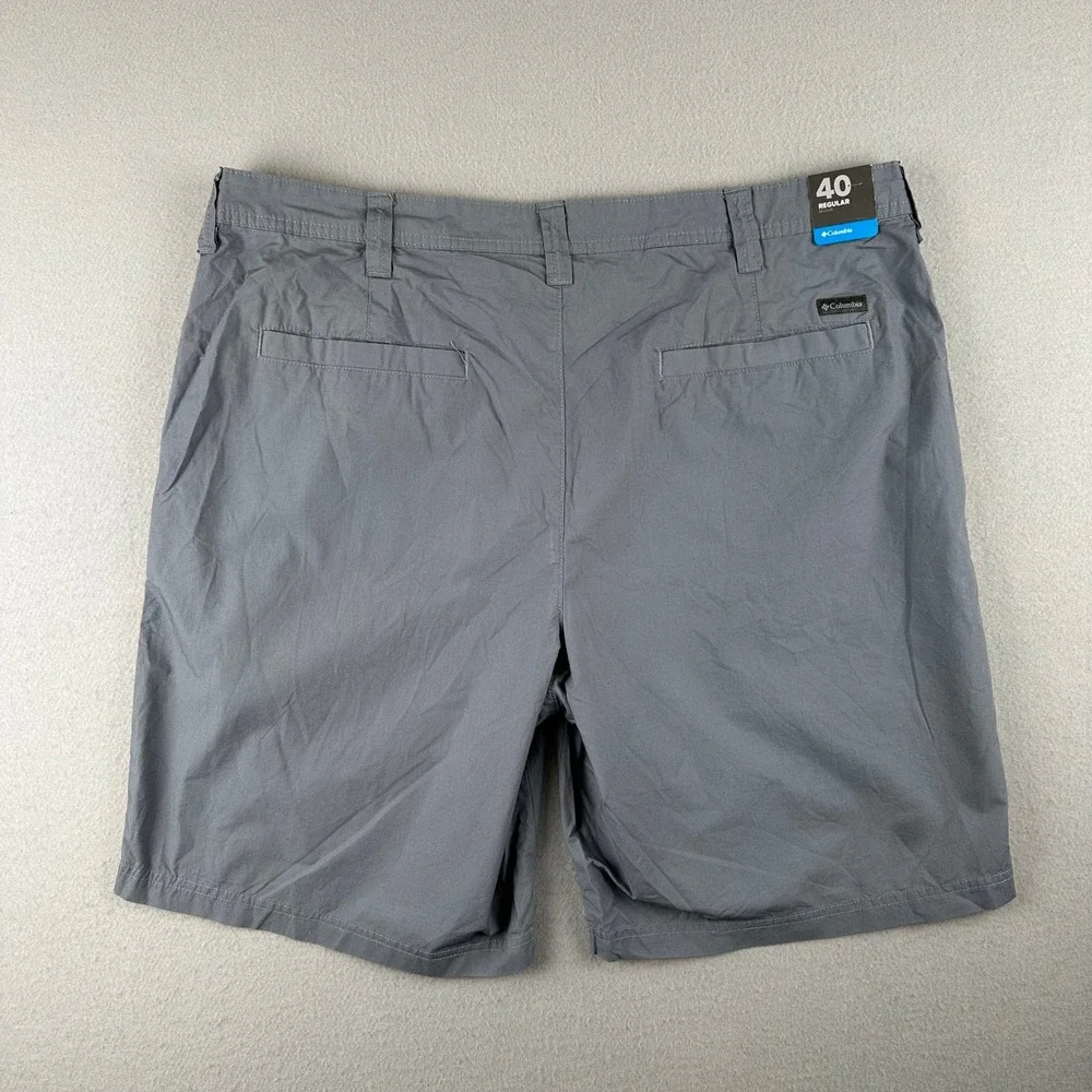 Columbia Shorts Mens 40 Grey Cotton Casual Outdoor Hiking AM4471 Regular Fit